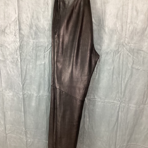 VINTAGE Danier Black Leather Pants - Picture 7 of 10
